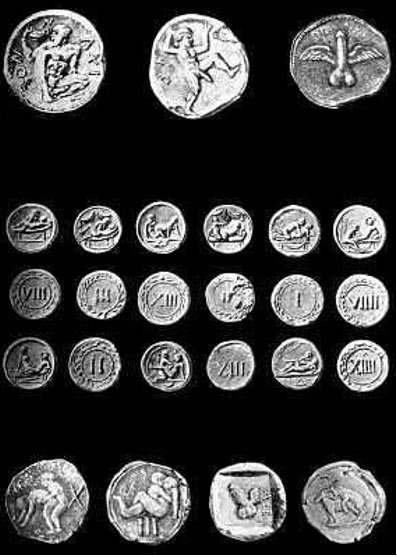 Paying for Services Illicit Brothel Coins of Pompeii Show Whats on